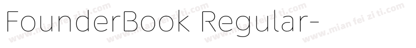 FounderBook Regular字体转换